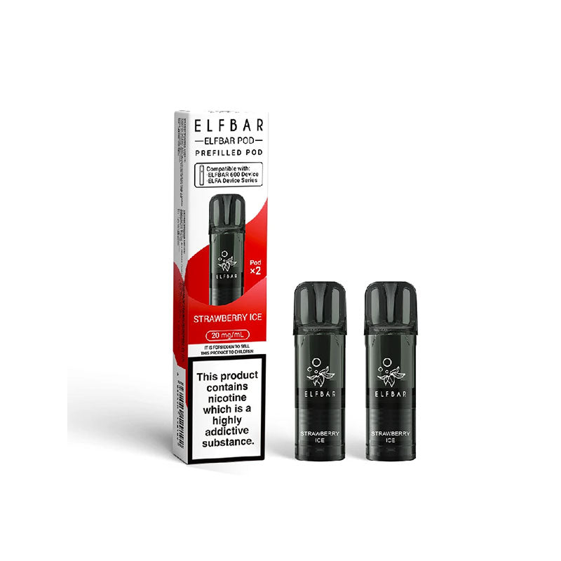 Elf Bar 600 prefilled replacement pods for compatible Elf Bar pod devices